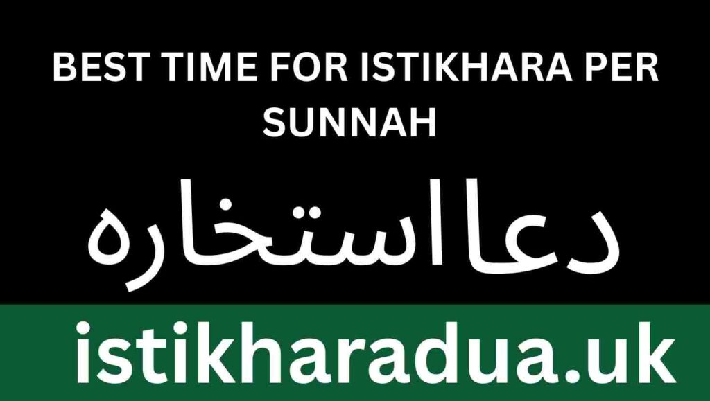 Best Time for Istikhara